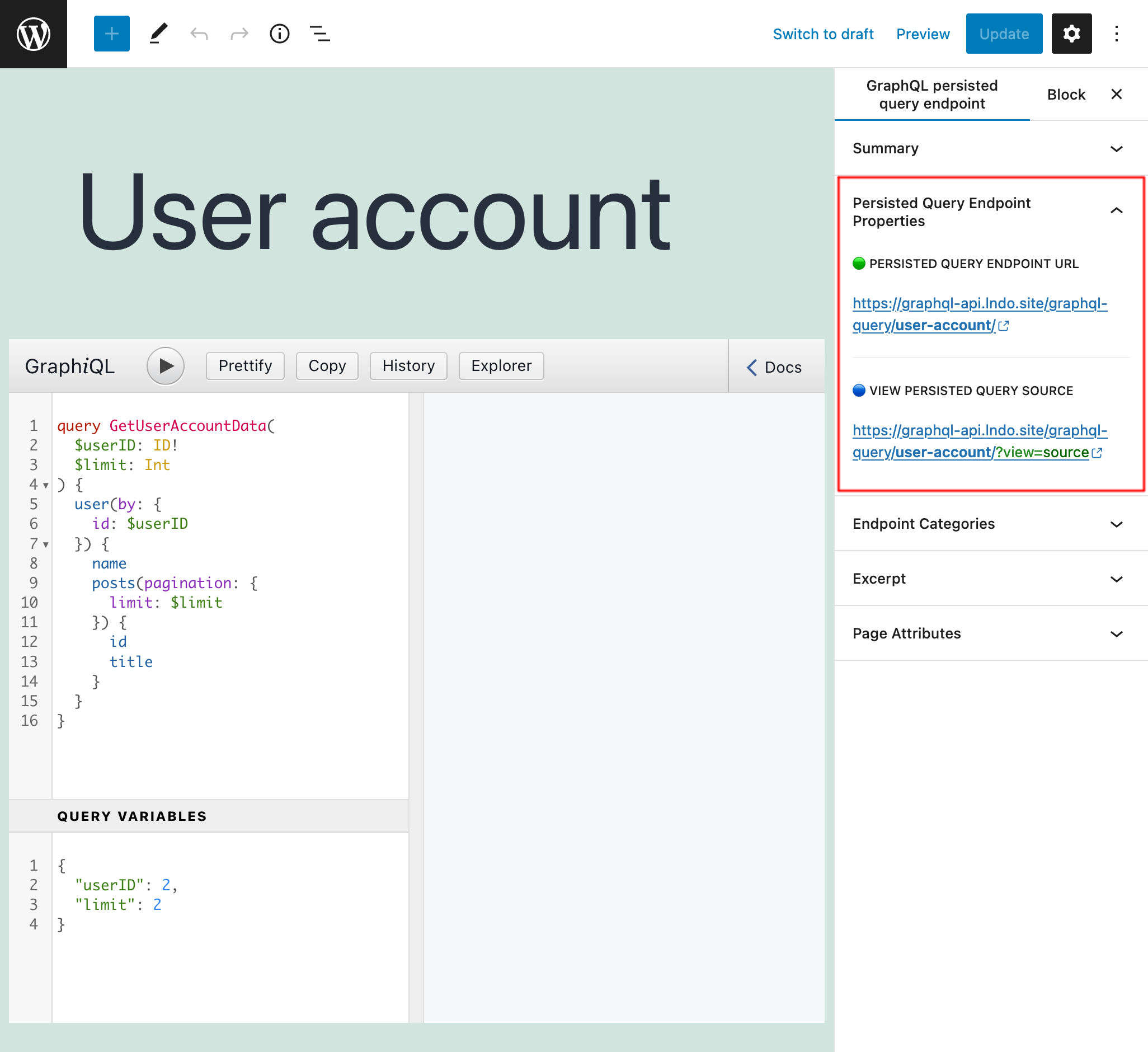 Persisted Query Endpoint Overview